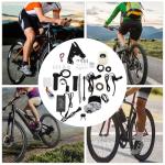 FONSOLUM Electric Bicycle Motor Kit, 24V 250W E-Bike Conversion Kit for Chain Drive, 330rpm Electric Gear Bicycle Rear Derailleur w/Brushed Controller&Light&Key, Mid Installation Kit for Most Bicycles