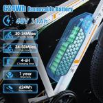 GOCIO 26" Fat Tire Electric Bike for Adults - 48V 750W Powerful Motor, 40 Miles Range, Dual Suspension, All-Terrain E-Bike