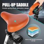 ANCHEER Electric Bike for Adults, 26'' Peak 750W Motor Low Frame Electric City Bike with 48V/374Wh Battery, Up to 50Miles Step Through Commuter Ebike/Electric Bicycle with Basket, LCD Display