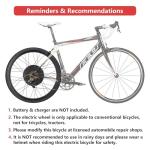AW 26"x4" Fat Tire 48V Ebike Electric Rear Wheel Bicycle Kit Electric Bike Conversion Kit LCD Display 1500W Hub Motor Kit Dual Mode Controller