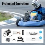 EEYBLAEEY48V 1000W Electric Bike Conversion Kit, Brush Motor with Controller for Bicycle to E-Bike DIY, Complete Scooter Accessories Set for Adults, Mountain & Commuter Bikes