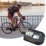 Folding Bicycle Bike Pedals for Ebike with Reflective Strips Wide Flat Pedals,Aluminum Urban Cycling Pedals