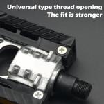 Folding Bicycle Bike Pedals for Ebike with Reflective Strips Wide Flat Pedals,Aluminum Urban Cycling Pedals