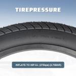 ZUKKA 16 x 3.0 E-Bike Tire Fat Tire High Performance Replacement Folding Tire High-Density Bike Tires for E Bikes Electric Scooters