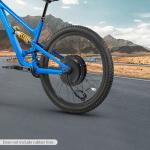 2000W Electric Bike Conversion Kit,29 Inch Ebike Conversion Kit,72V Brushless Motor Kit,560rpm,60Nm,7-Speed,LCD Display,for Road Bike,Camping,Controller Bag,29 * 1.53in,No Battery