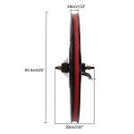 2000W Electric Bike Conversion Kit,29 Inch Ebike Conversion Kit,72V Brushless Motor Kit,560rpm,60Nm,7-Speed,LCD Display,for Road Bike,Camping,Controller Bag,29 * 1.53in,No Battery