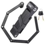 Folding Bike Lock - Folding Locks with 2Keys Heavy Duty Anti Theft Alloy Steel with Mounting Bracket 2pc Straps Bicycle Locks for Bicycles E-Bikes Scooter Mountain Bikes (30 in)