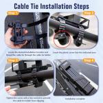 Folding Bike Lock - Folding Locks with 2Keys Heavy Duty Anti Theft Alloy Steel with Mounting Bracket 2pc Straps Bicycle Locks for Bicycles E-Bikes Scooter Mountain Bikes (30 in)