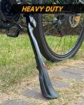 Wakano Bike Kickstand 24-29 inches, Heavy Duty Bike Kickstand for Adult Bike, Center Mount, Extra Large Base with Cleats, Robust Bicycle Stand for Mountain Bikes, City Bikes and Commuter Bikes