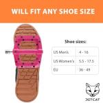 JETCAT Mountain Bike Pedals Flat - MTB Pedals Flat, Bicycle Pedals for BMX/MTN/Road/Gravel/EBike, BMX Pedals, Platform Pedals, Adults & Kids Bike Replacement - Pink 9/16