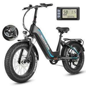 Wooken Electric Bike for Adults, Peak 1000W Motor Ebike,20"x4.0" Fat Tire Electric Bike,48V 13AH Removable Lithium-ion Battery, Up to 60 Miles,Step-Thru Electric Mountain Bike,SGS Certified to UL 2849