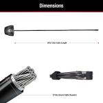 Master Lock Black Python Steel Cable Lock with Keys, Heavy Duty Anti-Theft Trail Camera and Kayak Locking Cable, 2 Pack, 8417T