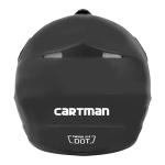 CARTMAN Matte Black Adult Motocross Helmet – DOT Certified Full Face for Dirt Bikes & ATVs, Medium, Offroad Protection