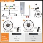 BAFANG 48V 1000W Fat Tire EBike Conversion Kit - Dominate Winter Terrain with High-Torque Rear Hub Motor for 20"/26" Wheels in Deep Snow, Includes Display & Battery（Optional）