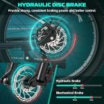 Vivi ACE01 Electric Bike for Adults,26" x 4.0 Fat Tire Ebike,1500W Peak Motor Torque Sensor Electric Mountain Bike,25MPH Electric Bicycle with 48V 15AH Battery,Hydraulic Brake,SGS Certified to UL2849