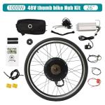 26 Inch 48V 1000W Rear Wheel Electric Bicycle Conversion Kit, Electric Bike Rear Wheel Hub Motor, Rears Wheel Electric Bicycle Motor Kit