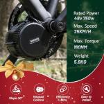 BAFANG 48V 750W UART Version Mid Drive Kits with C18 Display, BBS01B BBS02B BBSHD for 68mm Bottom Bracket