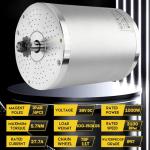 36V Motor Kit 1000W Electric Brushless DC Motor Kit 5.7N.M Go Kart Electric Motor 3100RPM Electric Dirt Bike Motor No Bracket BLDC Motor for Electric Scooter Ebike Controller Ebike Throttle with Key