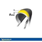 Michelin Protek Cross Front or Rear City Bike Tire for Off-Road Terrain, Tube Type Sealing, Black Sidewall, 700 x 35C