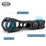 CXWXC Adjustable MTB Stem 31.8mm 70 Degree - 90/110/145mm Bike Stem Riser for Handlebar - Aluminum Alloy Mountain Bike Handlebar Riser Extender for MTB Road City Bike Bicycle (31.8 x 145mm)