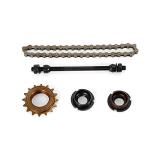 FONSOLUM Electric Bicycle Motor Kit, 36V 250W Electric Bike Conversion Kit, 330rpm Powerful Motorbike Retrofit, DIY E-Bike Motor Kits Chain Drive for 26" Cycling Mountain Bikes