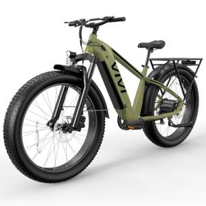 Vivi ACE01 Electric Bike for Adults,26" x 4.0 Fat Tire Ebike,1500W Peak Motor Torque Sensor Electric Mountain Bike,25MPH Electric Bicycle with 48V 15AH Battery,Hydraulic Brake,SGS Certified to UL2849