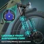 Vivi ACE01 Electric Bike for Adults,26" x 4.0 Fat Tire Ebike,1500W Peak Motor Torque Sensor Electric Mountain Bike,25MPH Electric Bicycle with 48V 15AH Battery,Hydraulic Brake,SGS Certified to UL2849