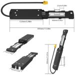 YASCO Ebike Battery Base Bottom Holder for Hailong Electric Bike Battery Mounting Plate Bracket with Connector (Hailong 4 pins)