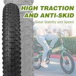 2er-Pack 16x3.0Inch E-Bike Tire (76-305) 35 P.S.I Heavy Duty Foldable Tires Wear-Resistant Bicycle Tires for Electric Bike/Scooter/Fat Bike