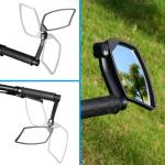 BriskMore Bar End Bike Mirrors 1 PAIR, High–Definition Convex Scratch Resistant Glass Lens E-Bike Mirror,Safe Rearview Mountain Bike Mirror for Left and Right Side BT-018