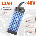 Folding Electric Bike for Adults, 14" Ebike 500W Peak Motor, 23MPH | 35Miles PAS Range | 48V12Ah Removable Battery | Commuter Foldable Electric Bicycles | UL 2849 Certified | Pedal Assist