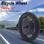 16" Electric Motorcycle Front Wheel, 48V 1000W High-Speed Brushless Motor, Maximum Speed Up to 26 Miles Per Hour Suitable for Regular Highways, Country Roads, Wet Surfaces, and More