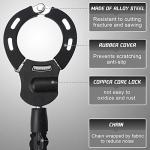 Honszex Scooter Lock, Electric Scooter Locks Anti Theft & Waterproof Scooter Bag, Bike Lock with Key, Heavy Duty Handcuff Chain Lock for E Scooter, Electric Bike, Bicycle, Motorbikes