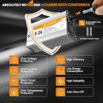 PacPow 54.6V 2A Charger for 48V Lithium-ion Battery ebike Charger Electric Bike Charger Electric Scooter Charger Hoverboard Charger Replacement Charger with 6 Connectors