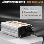 PacPow 54.6V 2A Charger for 48V Lithium-ion Battery ebike Charger Electric Bike Charger Electric Scooter Charger Hoverboard Charger Replacement Charger with 6 Connectors