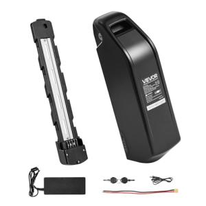 VEVOR Ebike Battery, 52V 20Ah Electric Bike Lithium Battery Pack with BMS, USB Charge Port, 3A Charger & Lock for 1500W E-Bike Motor, Detachable Electric Bicycle Replacement Kit with Discharge Socket