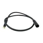 Ulifebet 9 Pin E-Bike Motor Extension Cable,Female to Male Electric Bike Wire E-Bike Cable Conversion Kit Waterproof Wheel Motor Extension Cable Compatiable with E-Bike and Escooter (1.5x600mm)