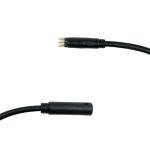 Ulifebet 9 Pin E-Bike Motor Extension Cable,Female to Male Electric Bike Wire E-Bike Cable Conversion Kit Waterproof Wheel Motor Extension Cable Compatiable with E-Bike and Escooter (1.5x600mm)