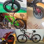 catazer MTB Road HB-100 MTB Road Line Pulling Hydraulic Disc Brake Calipers Front & Rear Mountain Bike Disc Brake E-Bike Disc Brake (1 Pcs Black Rear)