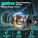 Vivi ACE01 Electric Bike for Adults, 26" x 4.0 Fat Tire Ebike, 1475W Peak Motor Torque Sensor Electric Mountain Bike, 25MPH Electric Bicycle with 48V 15AH Battery, Hydraulic Brake, UL 2849 Certified