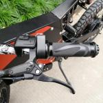 Elvaesther Electric Bike Throttle, EBike Throttle Grip PT-1 Ebike Controller Compatible for Bafang Mid-Drive Motor Conversion Kits Throttle Full Grip BBS01 02 HD SM-3A Waterproof line BF Version