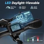 Caroma Peak 1200W Electric Scooters with Seat for Adults, 16" Fat Tire for All-Terrain, 30Miles Max Range, 20mph Top Speed, Commuter Ebike for Adults&Teens, Motorcycle Style with Carry Basket,Blue