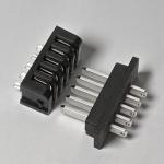 KH866 E-Bike Battery Power Discharge Connector – Compatible with Hailong 5 Pin Connector Pair Male & Female Plug for Ebikes Battery, Cycling Parts, Black & Silver