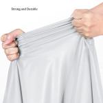 BZXIANSV Waterproof Cycling Raincoat - Hooded Rain Poncho with Mirror Cover for Bike, E-bike, Motorcycle, and Mobility Scooter(Silver Grey,4xl)