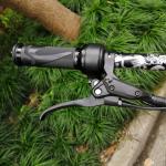 Elvaesther Electric Bike Throttle, EBike Throttle Grip PT-1 Ebike Controller Compatible for Bafang Mid-Drive Motor Conversion Kits Throttle Full Grip BBS01 02 HD SM-3A Waterproof line BF Version