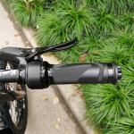 Elvaesther Electric Bike Throttle, EBike Throttle Grip PT-1 Ebike Controller Compatible for Bafang Mid-Drive Motor Conversion Kits Throttle Full Grip BBS01 02 HD SM-3A Waterproof line BF Version