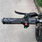 Elvaesther Electric Bike Throttle, EBike Throttle Grip PT-1 Ebike Controller Compatible for Bafang Mid-Drive Motor Conversion Kits Throttle Full Grip BBS01 02 HD SM-3A Waterproof line BF Version