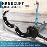 Honszex Electric Scooter Lock, Anti-Theft Cable Lock with Key, 39.37inch for E-Scooter, Electric Bike, Bicycle, Motorbikes