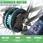 ANCHEER Electric Bike for Adults, [Peak 750W Motor] Electric Mountain Bike, 26" Sunshine Ebike, 55 Miles 20-22MPH Electric Bicycle with 48V/374Wh Battery, 7/21Speed, UL2849 Compliant