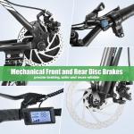 ANCHEER Electric Bike for Adults, [Peak 750W Motor] Electric Mountain Bike, 26" Sunshine Ebike, 55 Miles 20-22MPH Electric Bicycle with 48V/374Wh Battery, 7/21Speed, UL2849 Compliant